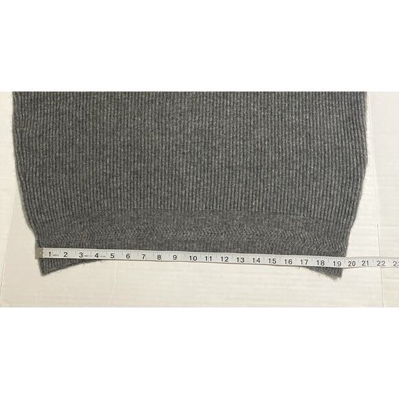 Mens Peter Millar Long Sleeve Sweater Collar Elbow Pads Wool Yak Cashmere Gray L - Picture 10 of 14